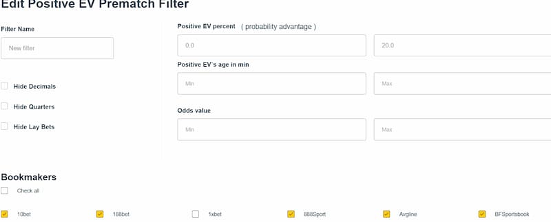BetWasp Multifilters