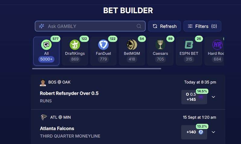 Gambly Bet Builder