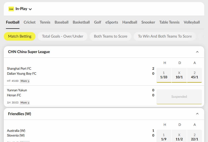 Live betting talksport bet
