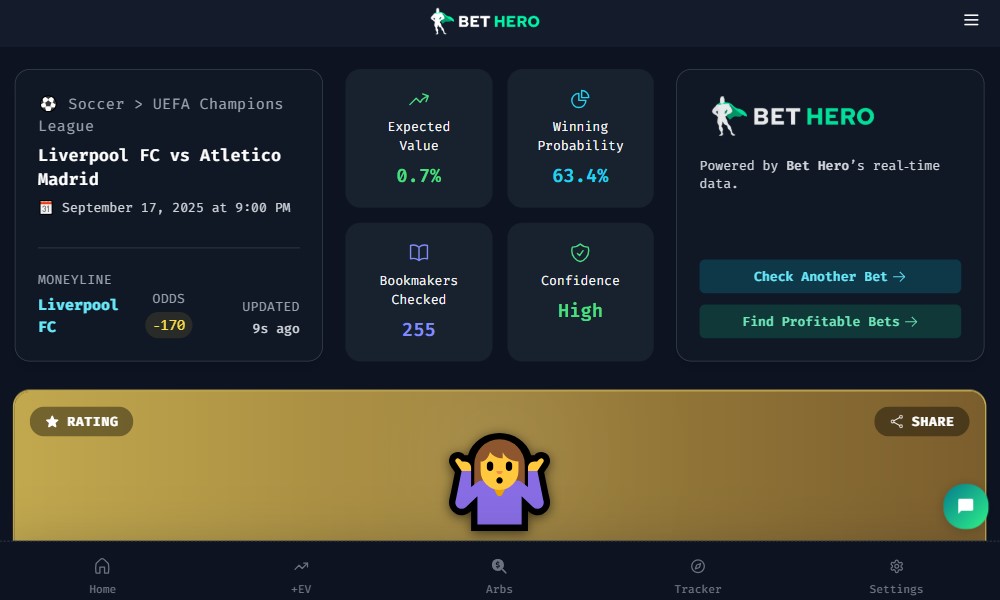 bet hero checker software tools features sports