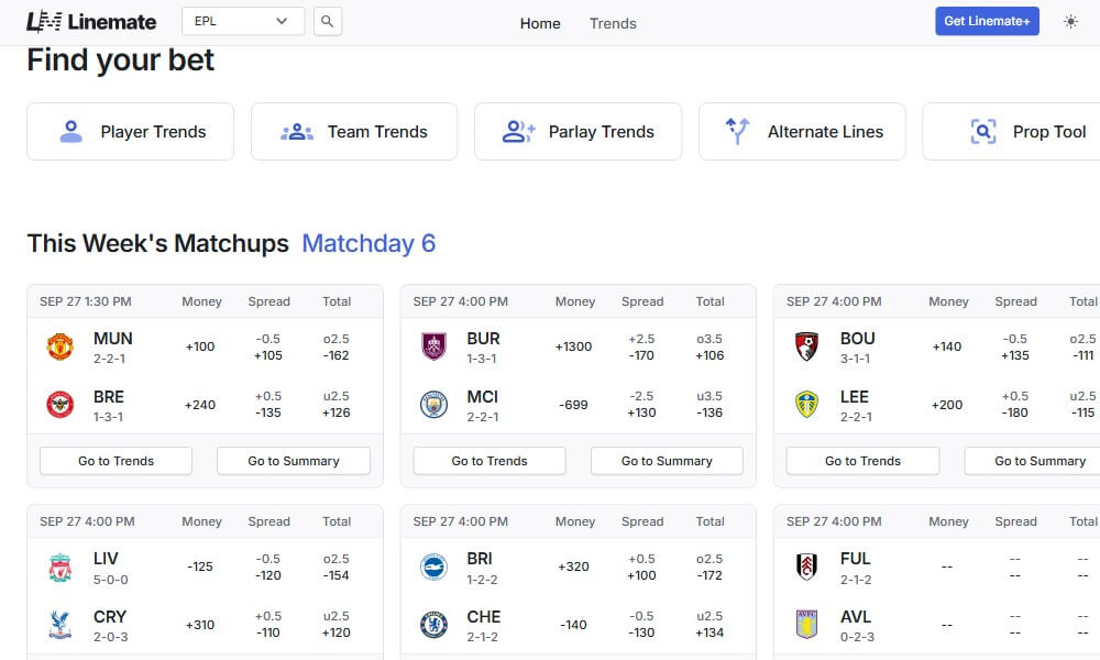 linemate soccer betting software usa