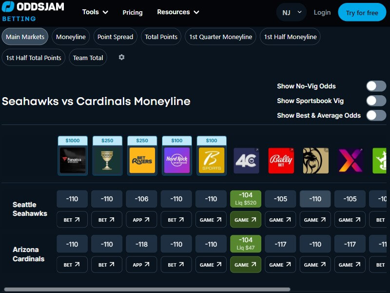 oddsjam nfl betting software review tool usa