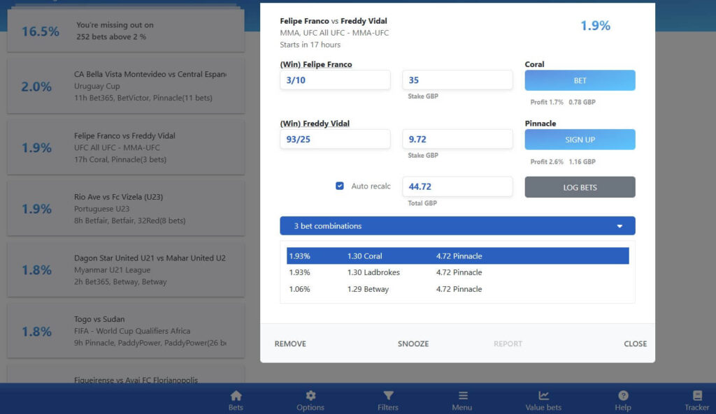 rebelbetting software wagers betting sports value sure
