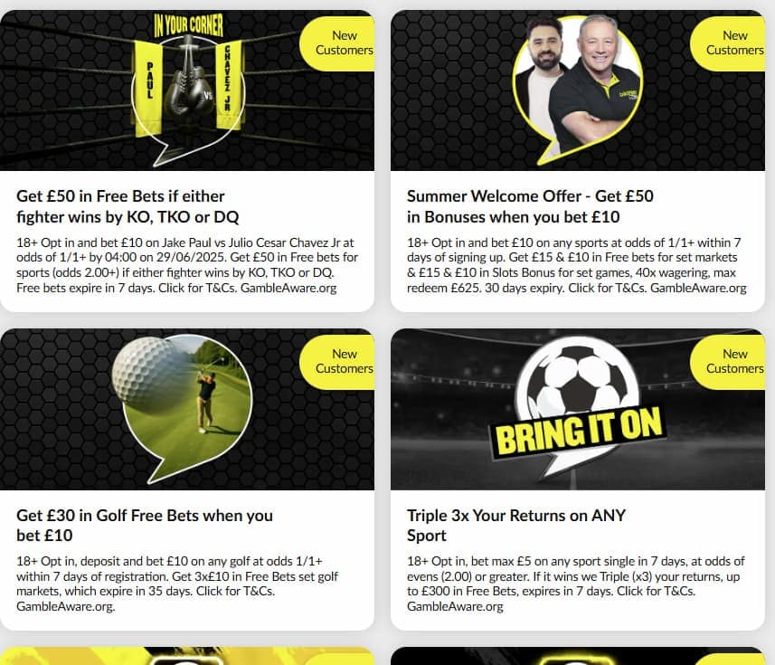 talkSPORT bet promotions