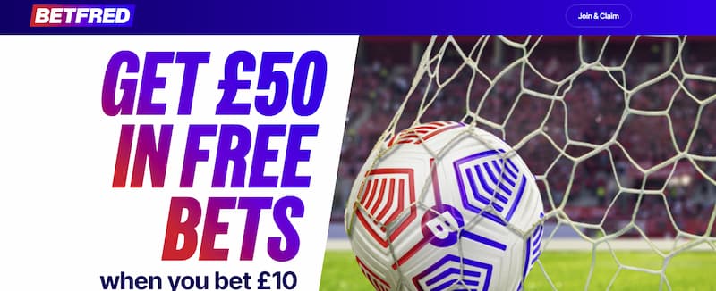 Betfred free bet welcome bonus