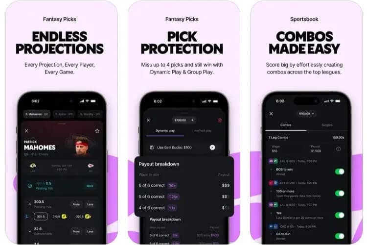 Betr Picks mobile apps