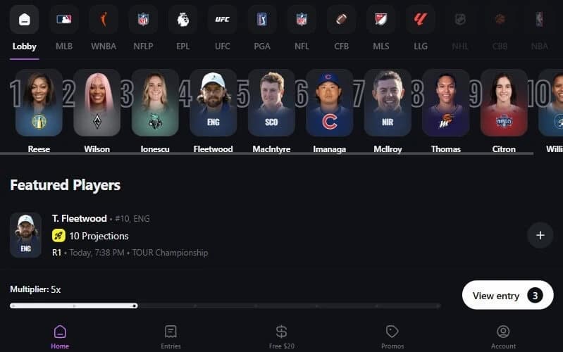 Betr Picks player projections