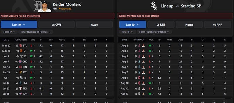 Doink Sports player and game data
