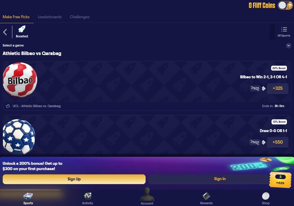 fliff boosted odds social sportsbook review