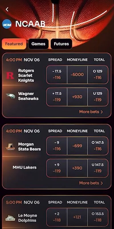 rebet social sportsbook betting markets usa
