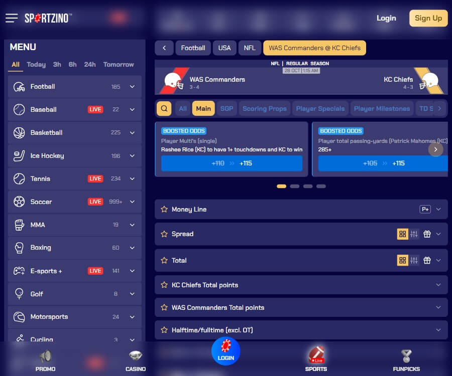 sportzino sports betting coverage rating social sportsbook usa