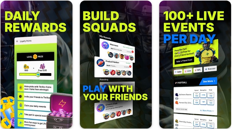 thrillzz social sportsbook betting app usa sweepstakes bet