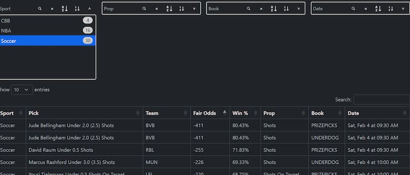 OddsJuice sportsbook and odds scanner