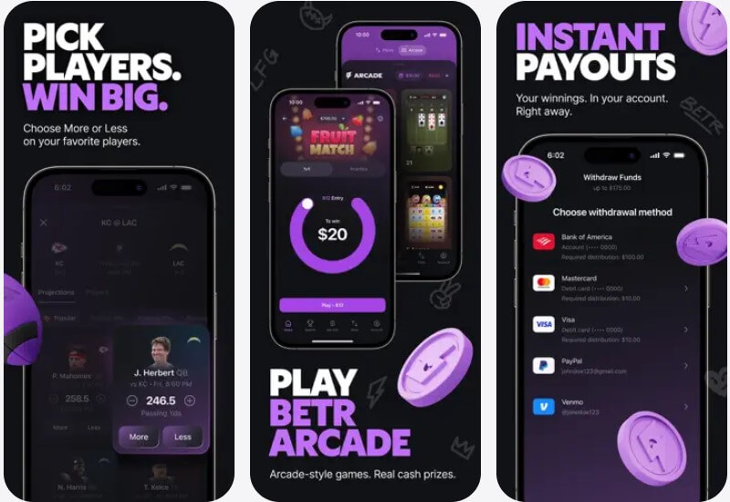 betr picks social sportsbook picks peer betting contests dfs