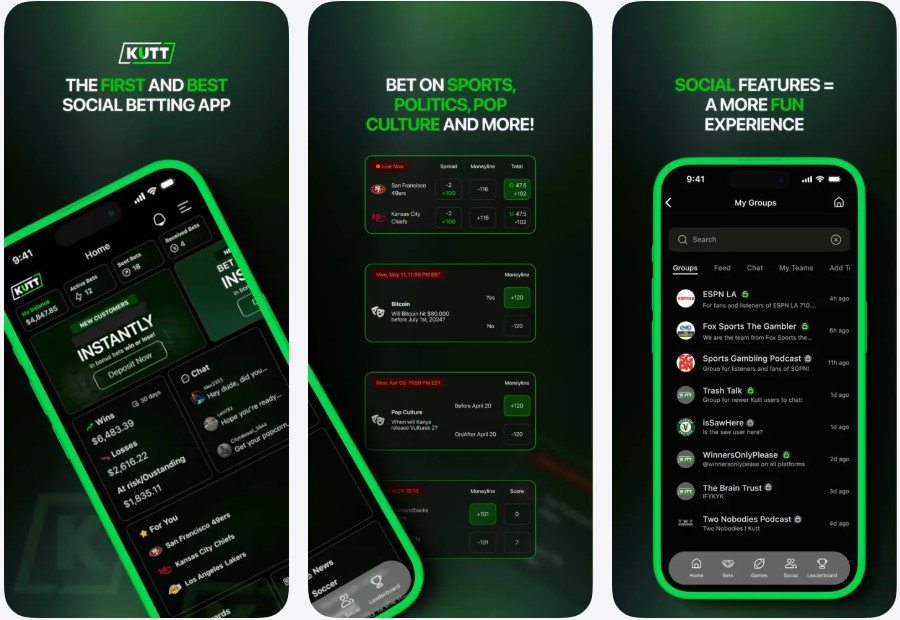 kutt peer to peer betting social sports usa