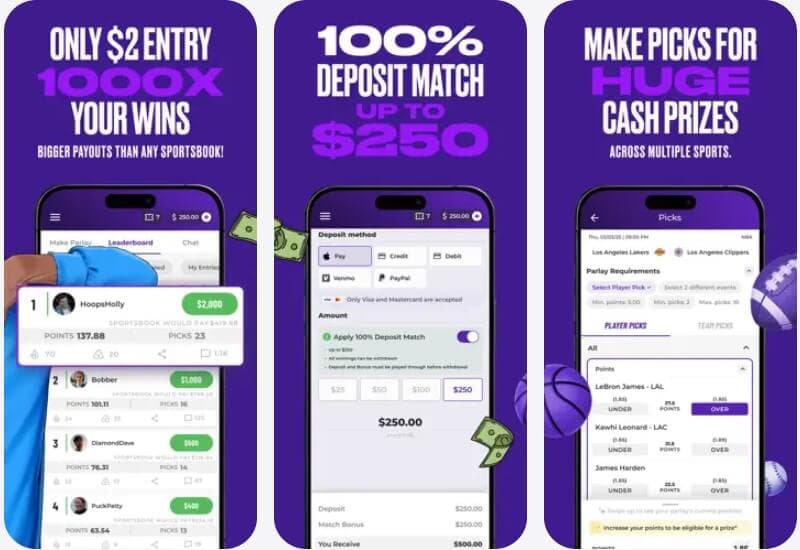wanna parlay p2p peer betting dfs contests sports