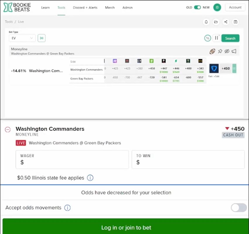 bookiebeats bet instant arbitrage tool sports usa