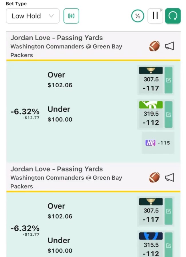 bookiebeats low hold player bet sports tool ev