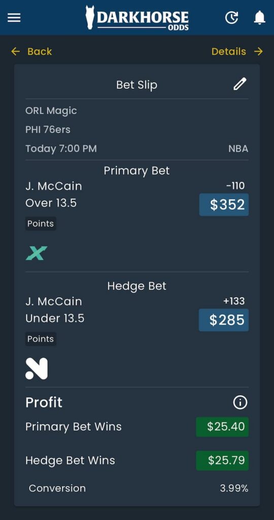 DarkHorse Odds Matched Betting Tool