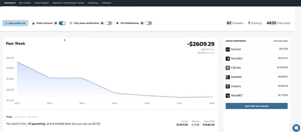 oddsjam bet tracker sweat station software tools