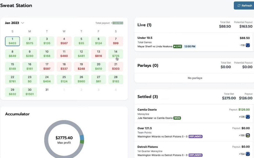 oddsjam sweat station bet tracker sync sportsbook bet value clv