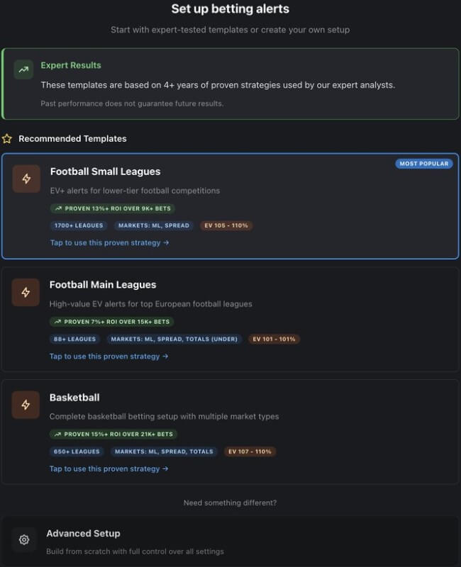 oddsnotifier alert line movement clv tracking odds ev bet tracker