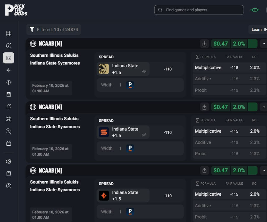 pick the odds bet ev line movement shopper tool profit boost odds boosts