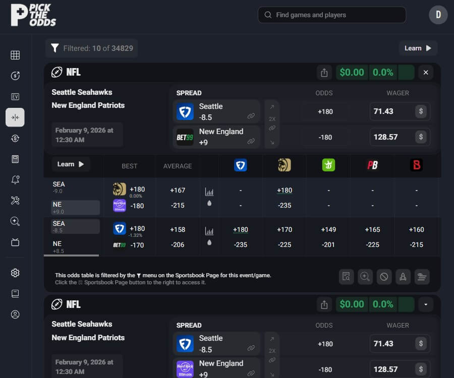 pick the odds pto middles betting how to guide strategy