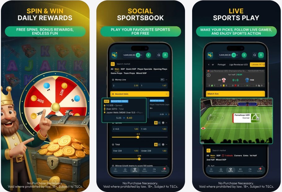 kingprize app mobile betting sports sweepstakes usa