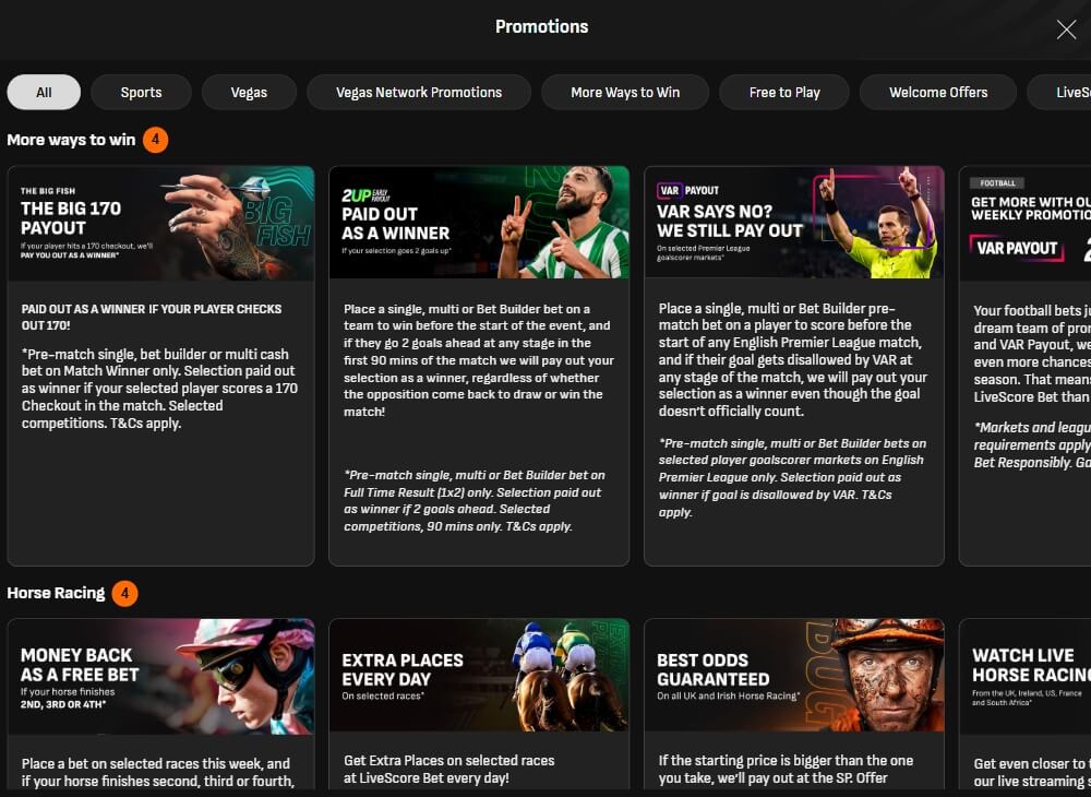 livescore bet bonus free bet early payout 2up best odds guaranteed