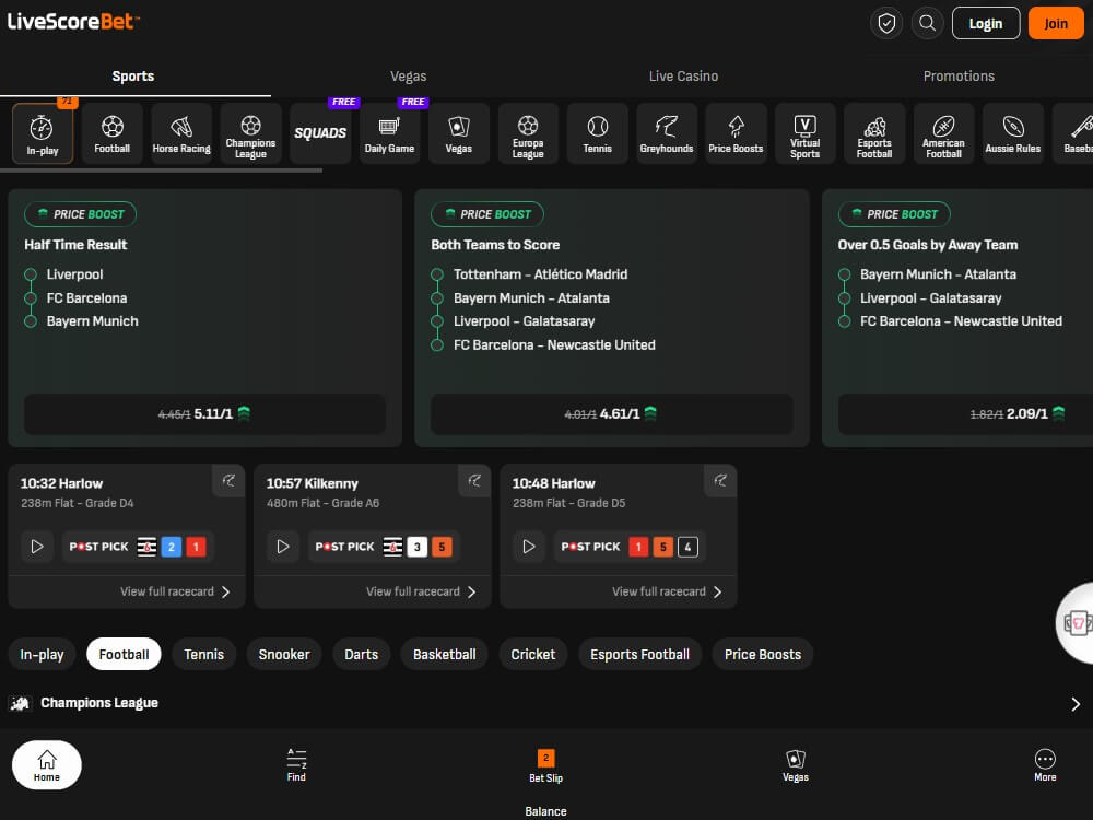 livescore bet sports betting bookie uk price boost betting bonus free bet