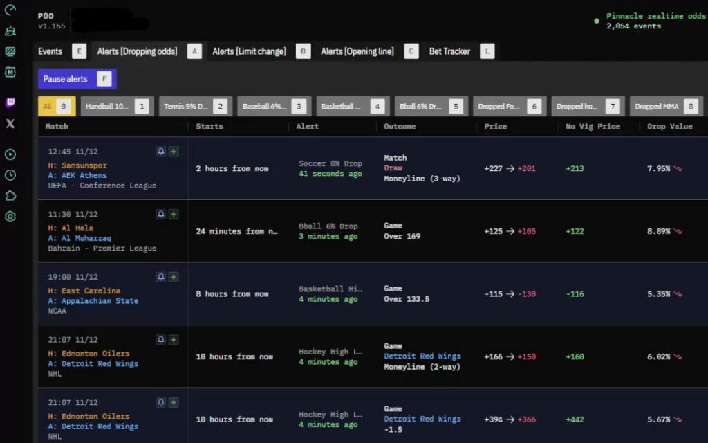 pinnacleoddsdropper game lines expected value betting drop
