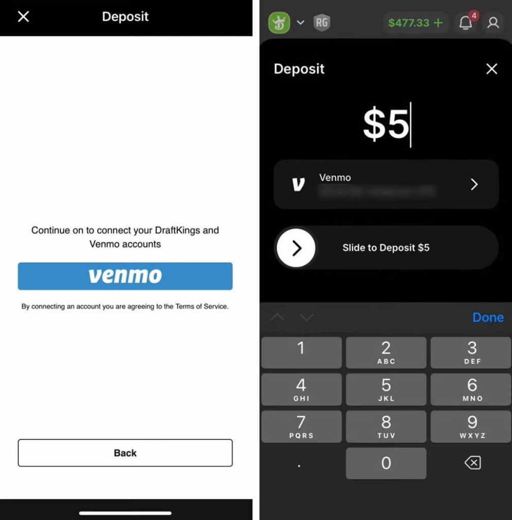draftkings venmo connect wallet payment method minimum deposit