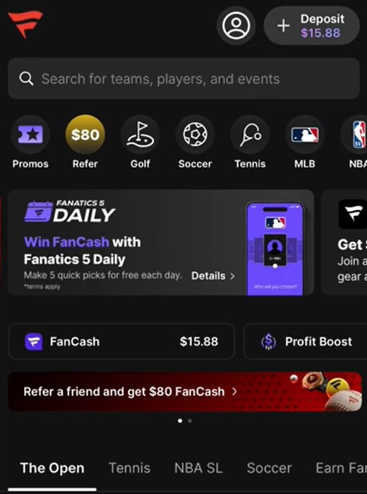 fanatics sportsbook minimum deposit betting sites mobile app fancash