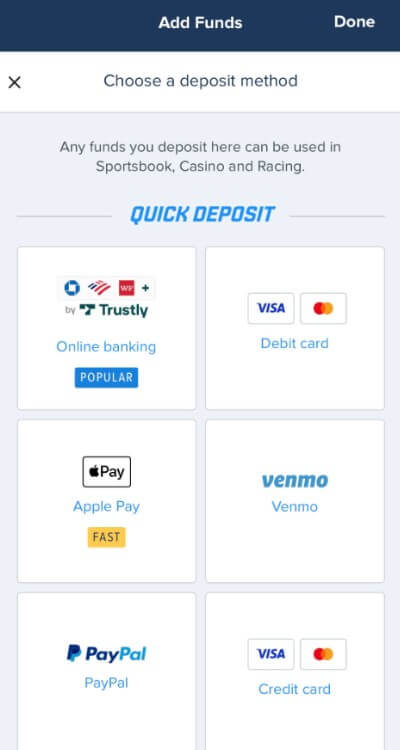 fanduel deposit minimum deposit sportsbooks usa