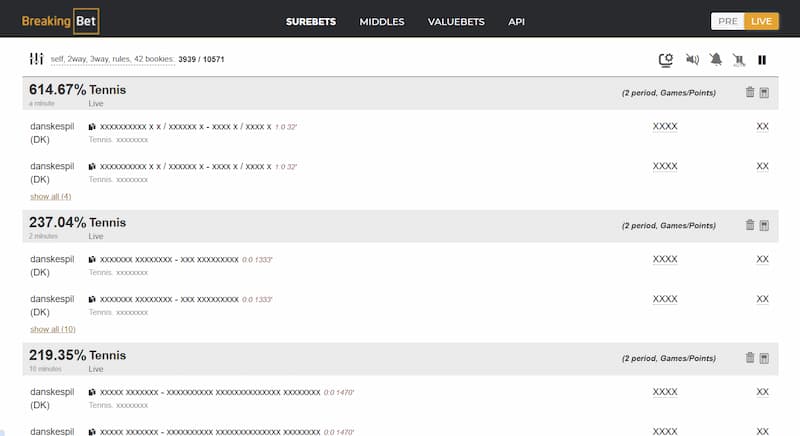 BreakingBet Surebet Finder
