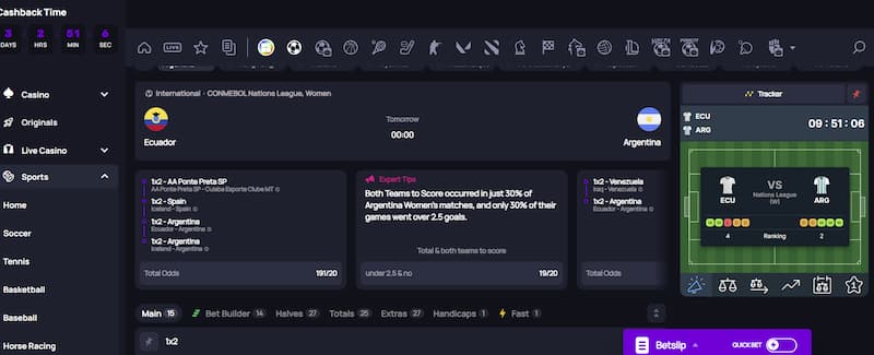 Legendz Soccer Match Betting