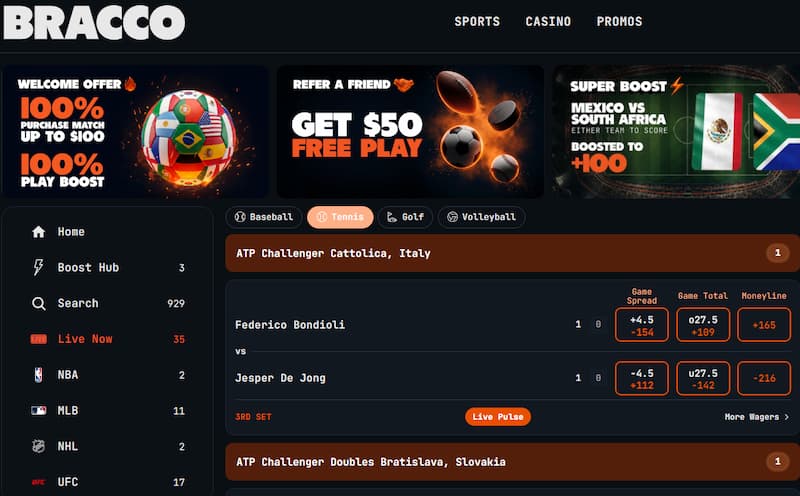 PlayBracco Live Markets