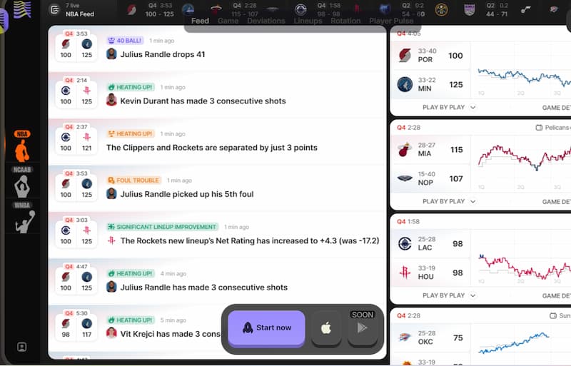 React Live League Wide Live Feed