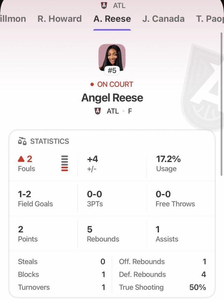 React Live Player Stats