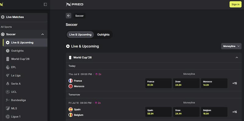 Pred Betting Dashboard