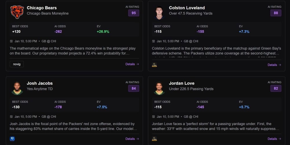 monster bet nfl betting props monstergpt ai assistant arbitrage bets ev value