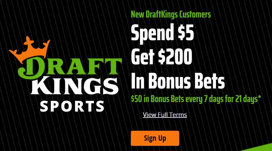draftkings sign up bonus bet 5 get 200 bonus bets 21 days
