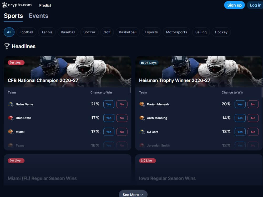 crypto.com futures trading sports prediction markets alternatives sites like